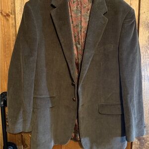 Lauren Ralph Lauren Chocolate Brown Corduroy Blazer